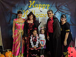 The Halloween costume image from the party